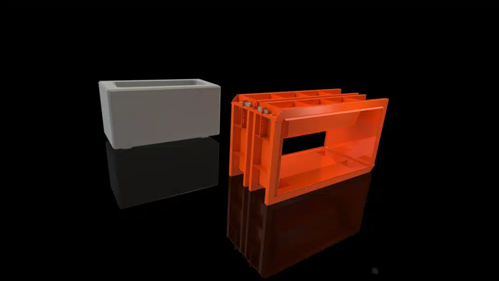 3a03073v custom shape mould flower pot - Van Haut NV Betonmallen