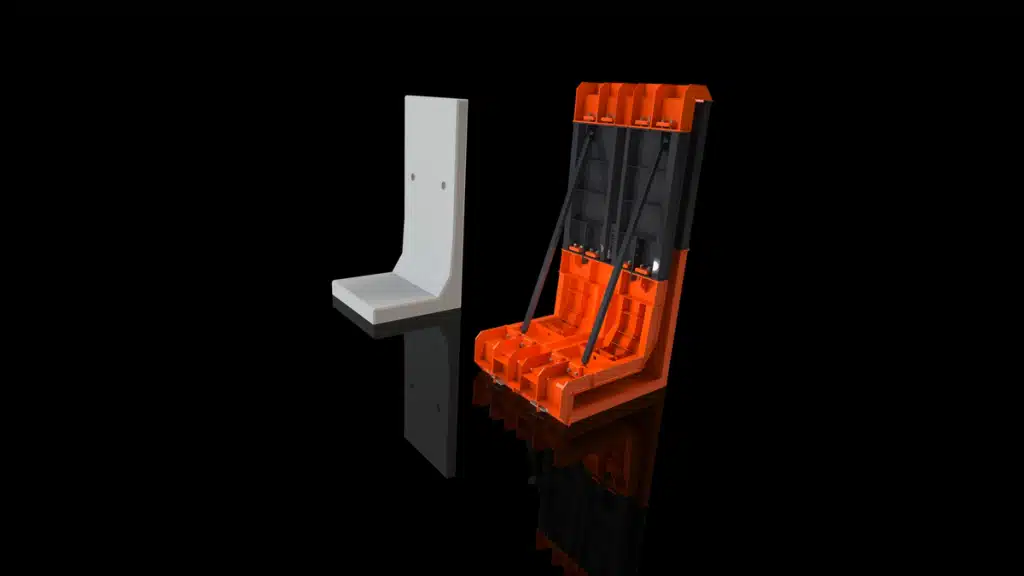 3a030esl l shape retaining wall mould - Van Haut NV Betonmallen